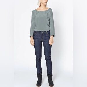 ACNE Studios Women's Flex Raw Reform Jeans with Stretch Dark Wash  Size 27